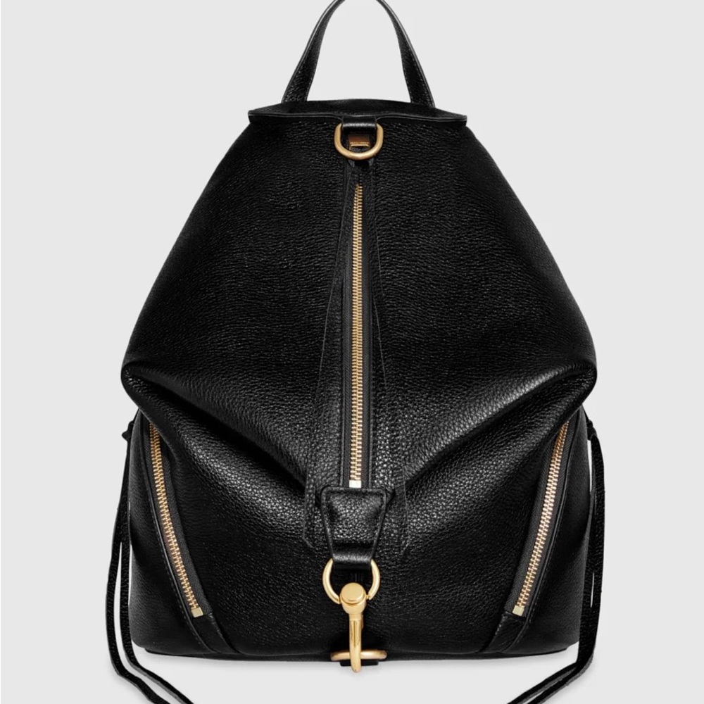 Black leather Julian backpack